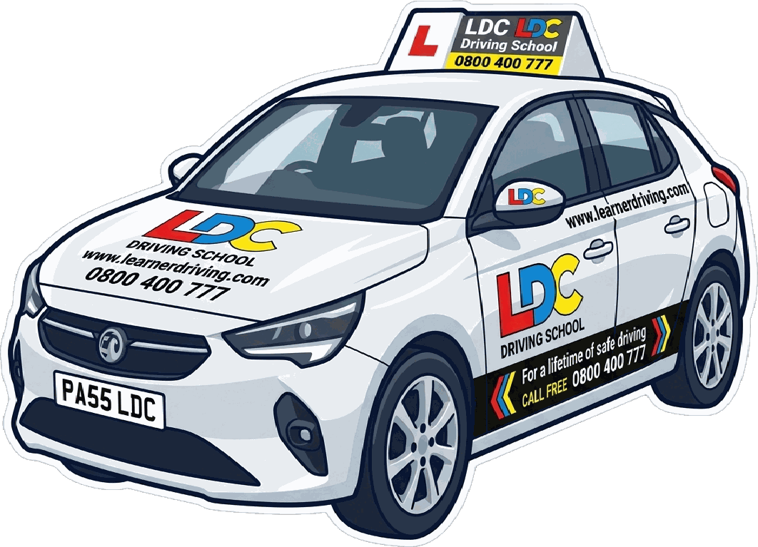 An LDC Driving School tuition car